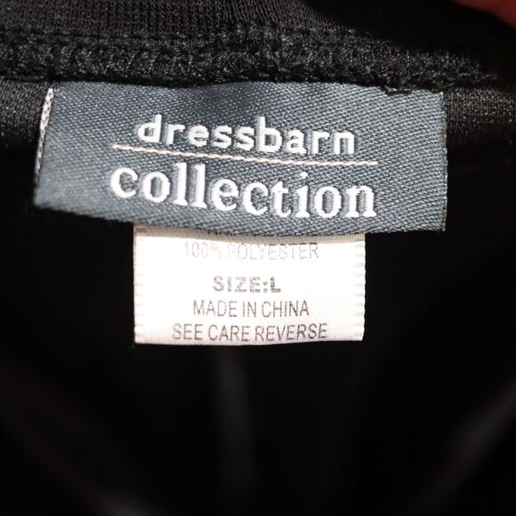 Dress Barn Y2K Black Formal Homecoming Prom Vintage Slim Dress Whimsy Goth LG - Picture 11 of 15